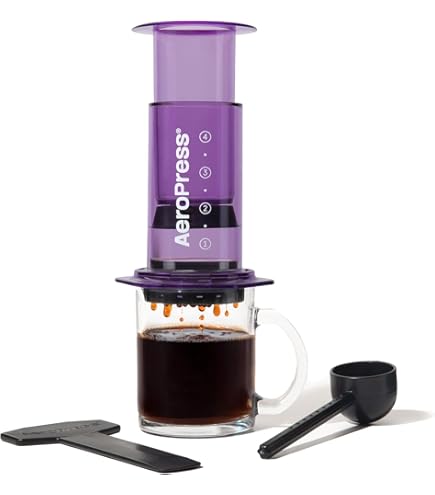 Amazon | AeroPress クリアブルーコーヒープレス – 3イン1の抽出